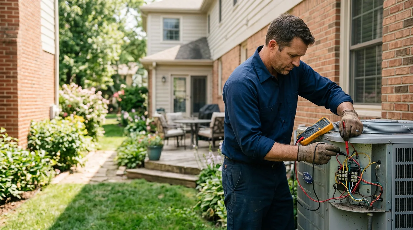 HVAC technician working near Lehman, PA